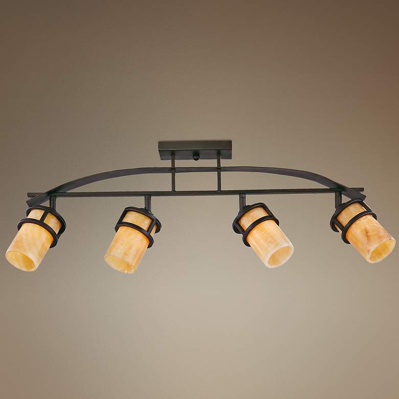 Image 1 Quoizel Kyle Imperial Bronze 4-Light Ceiling Fixture