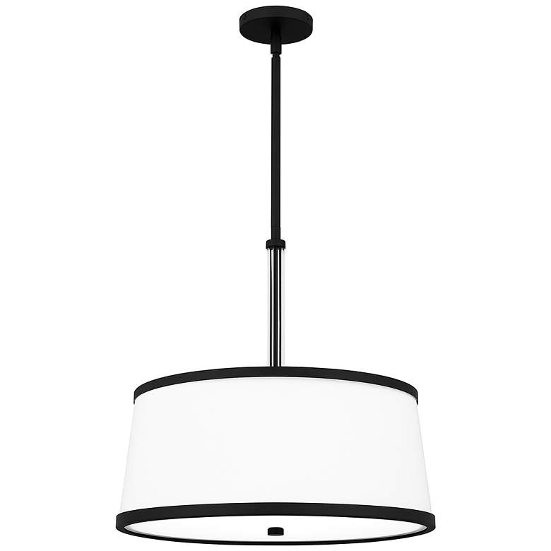 Image 2 Quoizel Kylen 20 1/2" Wide Matte Black Drum Pendant Light