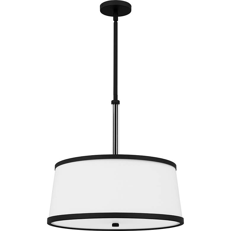 Image 4 Quoizel Kylen 20 1/2" Wide Matte Black Drum Pendant Light more views