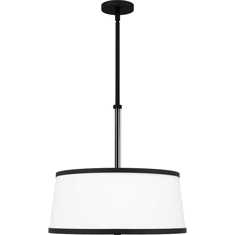 Image 5 Quoizel Kylen 20 1/2" Wide Matte Black Drum Pendant Light more views