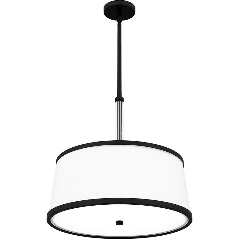 Image 7 Quoizel Kylen 20 1/2" Wide Matte Black Drum Pendant Light more views