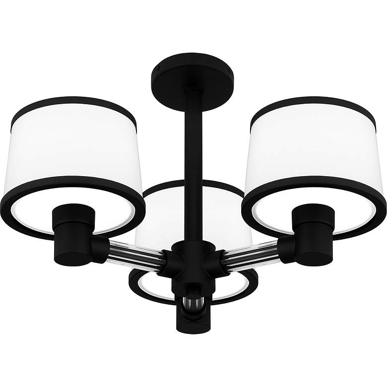 Image 6 Quoizel Kylen 22" Wide Matte Black 3-Light Ceiling Light more views