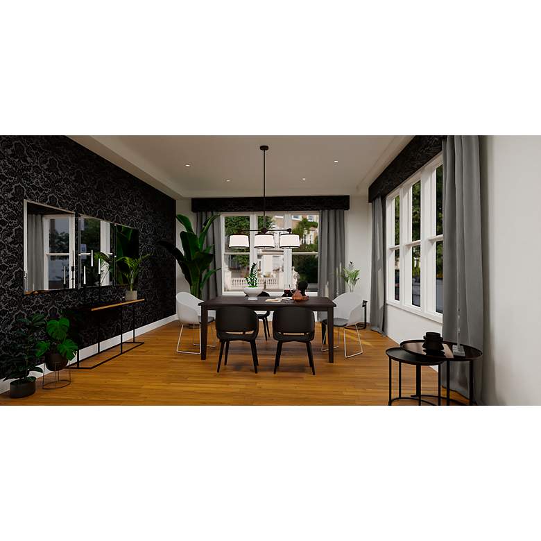 Image 4 Quoizel Kylen 42" Wide Matte Black 3-Light Linear Pendant more views