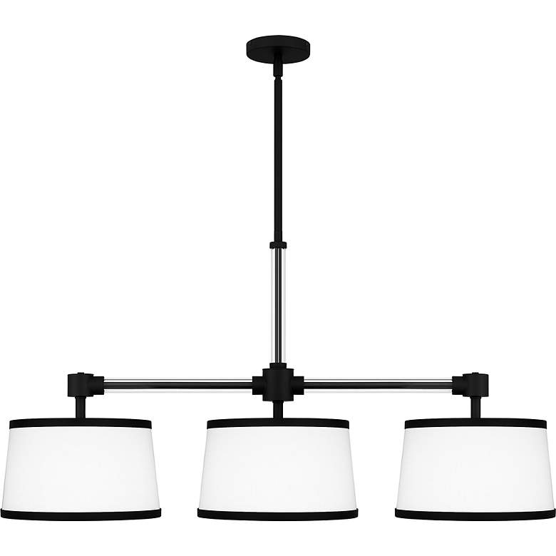 Image 6 Quoizel Kylen 42" Wide Matte Black 3-Light Linear Pendant more views