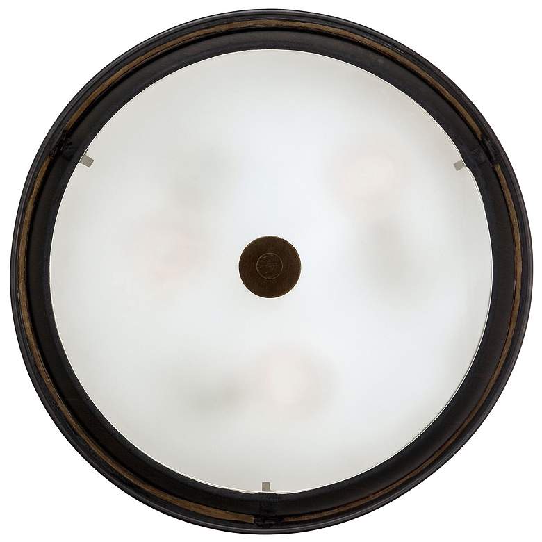 Image 4 Quoizel Laguna 16" Wide Copper Tile and Mica Glass Ceiling Light more views