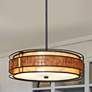 1_Quoizel Laguna 22"W Renaissance Copper Drum Pendant Light