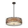 3_Quoizel Laguna 22"W Renaissance Copper Drum Pendant Light more views