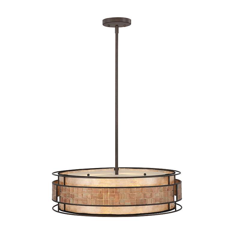 Image 5 Quoizel Laguna 22"W Renaissance Copper Drum Pendant Light more views