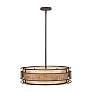5_Quoizel Laguna 22"W Renaissance Copper Drum Pendant Light more views