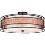 6_Quoizel Laguna 22"W Renaissance Copper Drum Pendant Light more views