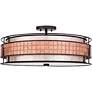 7_Quoizel Laguna 22"W Renaissance Copper Drum Pendant Light more views