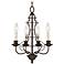 Quoizel Laila 4-Light 15" Wide Bronze Chandelier