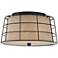 Quoizel Landings 16" Wide Mottled Cocoa Ceiling Light