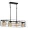Quoizel Landings 37"W Mottled Cocoa 4-Light Island Pendant