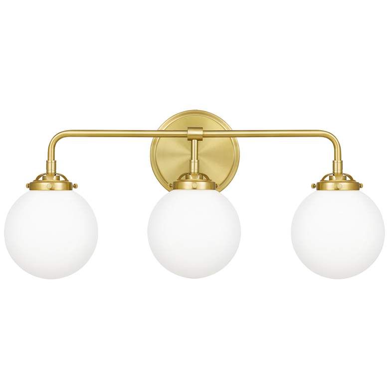 Image 1 Quoizel Landry 24" Wide Satin Brass 3-Light Bath Light
