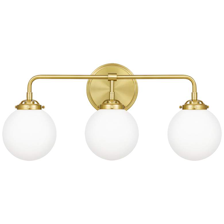 Image 1 Quoizel Landry 24 inch Wide Satin Brass 3-Light Bath Light