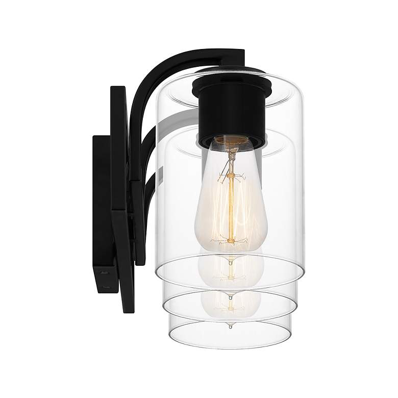 Image 5 Quoizel Lansdowne 24" Wide Matte Black 3-Light Bath Light more views