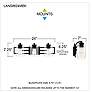 7_Quoizel Lansdowne 24" Wide Matte Black 3-Light Bath Light more views