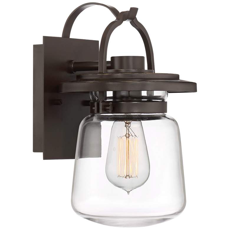 Image 1 Quoizel LaSalle 11 3/4"H Western Bronze Outdoor Wall Light