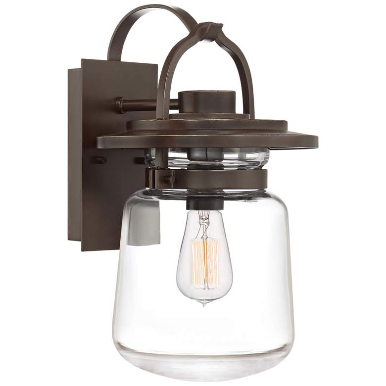 Image 1 Quoizel LaSalle 15 1/2"H Western Bronze Outdoor Wall Light