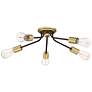 1_Quoizel Latitude 27 1/2" Wide Bronze Finish Open Arm Ceiling Light
