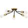 Quoizel Latitude 27 1/2" Wide Bronze Finish Open Arm Ceiling Light