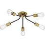 2_Quoizel Latitude 27 1/2" Wide Bronze Finish Open Arm Ceiling Light more views