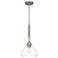 Quoizel Laughlin 9" Wide Brushed Nickel Mini Seeded Glass Pendant