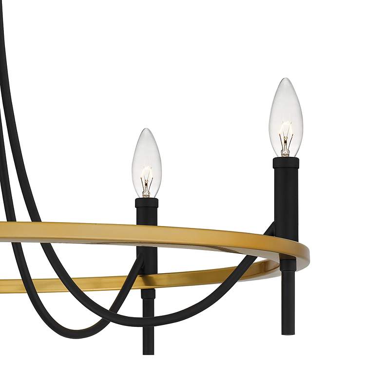 Image 5 Quoizel Legare 26" Wide 5-Light Matte Black Chandelier more views