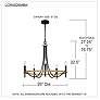 7_Quoizel Legare 26" Wide 5-Light Matte Black Chandelier more views