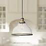 Quoizel Leo 12"W Antique Brass and Clear Glass Mini Pendant