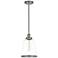 Quoizel Leo 8"W Antique Nickel and Clear Glass Mini Pendant