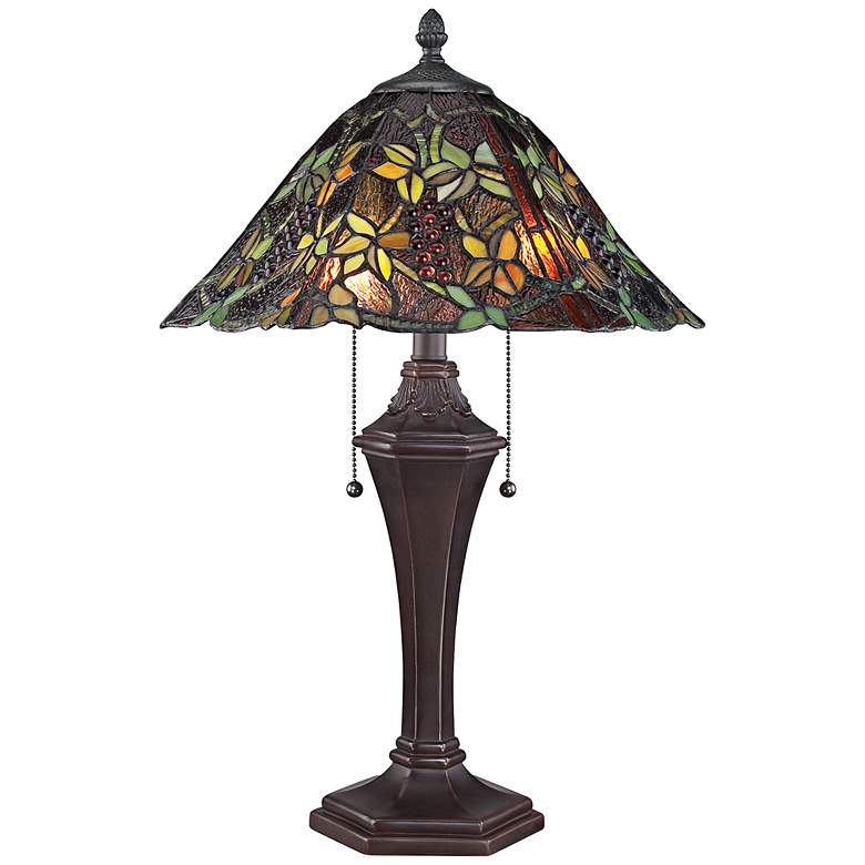 Image 1 Quoizel Liana Tiffany Style Table Lamp