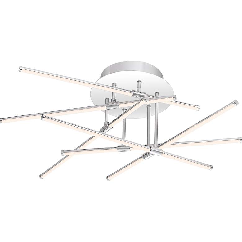 Image 3 Quoizel Lightshow 22 1/4"W Polished Chrome LED Ceiling Light more views
