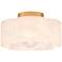 Quoizel Lilly 14" Wide Brushed Brass Ceiling Light