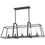 Quoizel Lincoln 40" Wide Distressed Iron 5-Light Island Chandelier