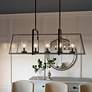 Thumbnail2 of Quoizel Lincoln 40" Wide Distressed Iron 5-Light Island Chandelier