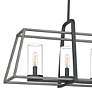 Quoizel Lincoln 40" Wide Distressed Iron 5-Light Island Chandelier in scene