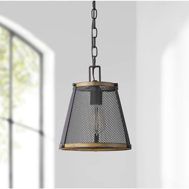 Image 1 Quoizel Lindstrom 10" Wide Matte Black Mini Pendant