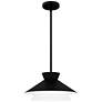 1_Quoizel Lionel 15"W Matte Black Double Layer Pendant Light