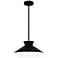 Quoizel Lionel 15"W Matte Black Double Layer Pendant Light