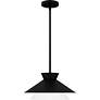 3_Quoizel Lionel 15"W Matte Black Double Layer Pendant Light more views