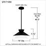 7_Quoizel Lionel 15"W Matte Black Double Layer Pendant Light more views