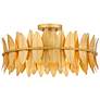 3_Quoizel Liza 20 1/2" Wide Gold Leaf 4-Light Ceiling Light
