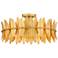 Quoizel Liza 20 1/2" Wide Gold Leaf 4-Light Ceiling Light