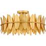 5_Quoizel Liza 20 1/2" Wide Gold Leaf 4-Light Ceiling Light more views