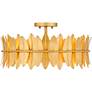 6_Quoizel Liza 20 1/2" Wide Gold Leaf 4-Light Ceiling Light more views