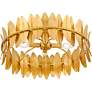 7_Quoizel Liza 20 1/2" Wide Gold Leaf 4-Light Ceiling Light more views