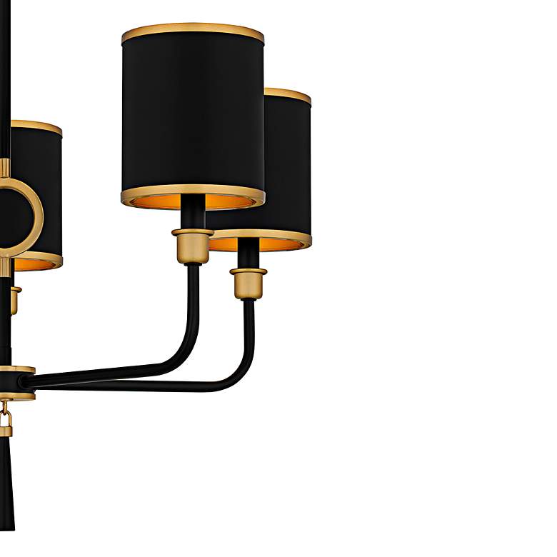 Image 5 Quoizel Lockery 26 1/2" Wide Matte Black 5-Light Chandelier more views