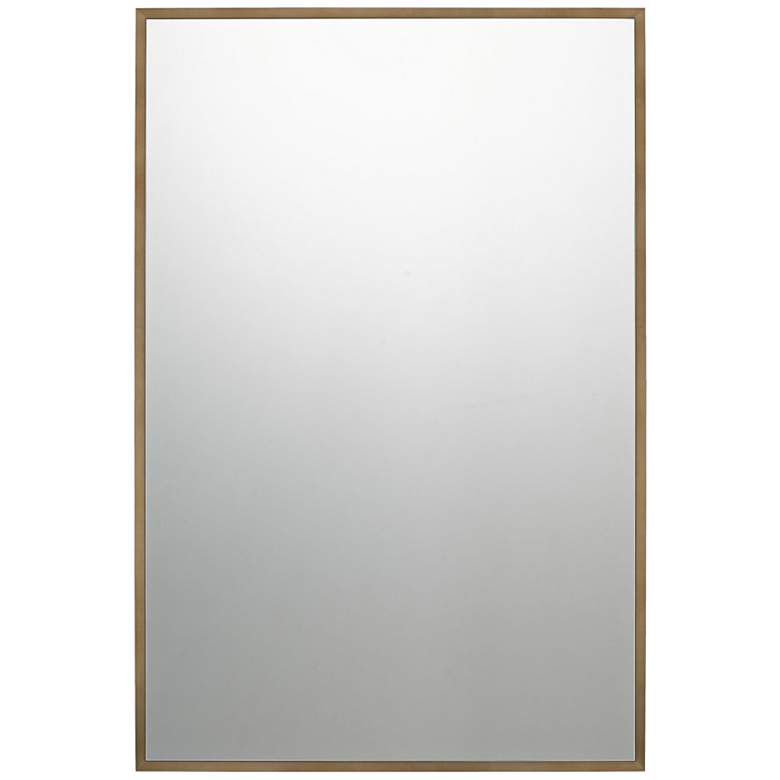 Quoizel Lockport Antique Brass 24&quot; x 36&quot; Wall Mirror